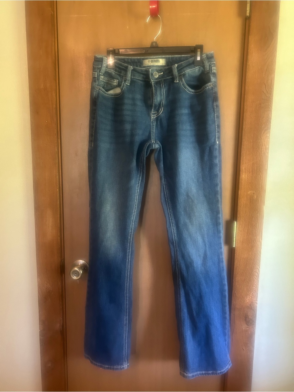 Rock & Roll Cowgirl Women's Boot Cut Jeans - Dark Blue